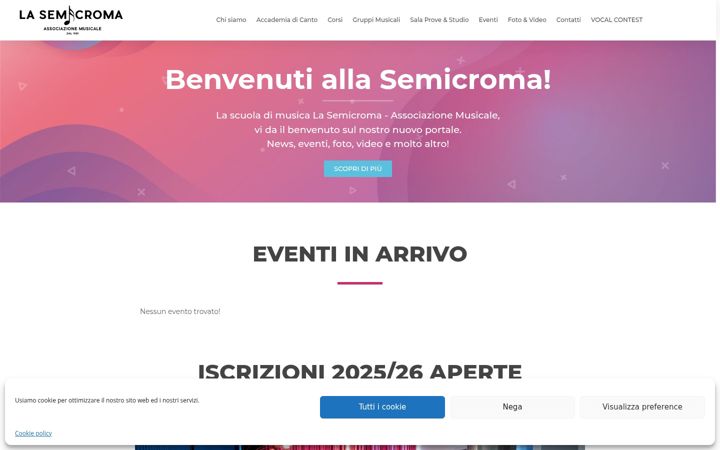 Screenshot of lasemicroma.it