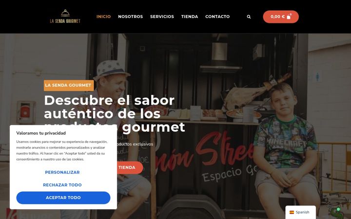 Screenshot of lasendagourmet.com