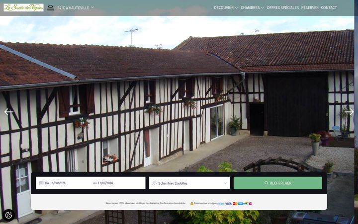 Screenshot of lasentedesvignes.com