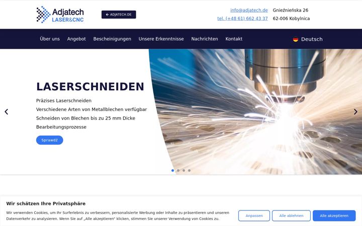 Screenshot of laser-adjatech.de