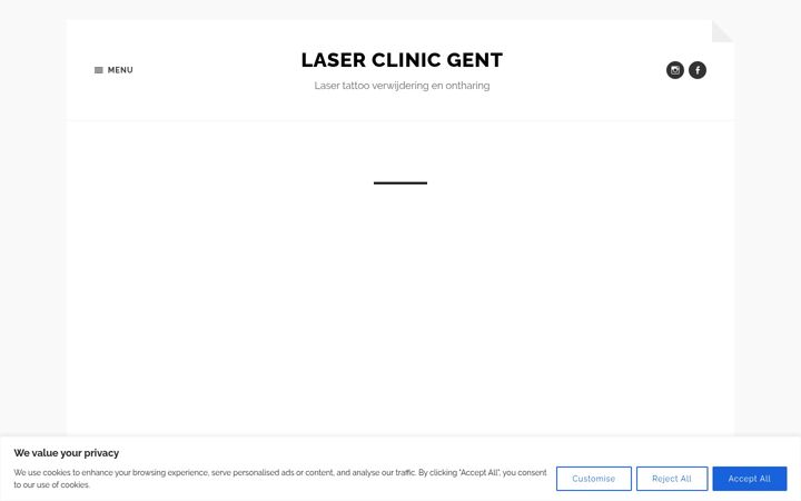 Screenshot of laser-clinic-gent.be