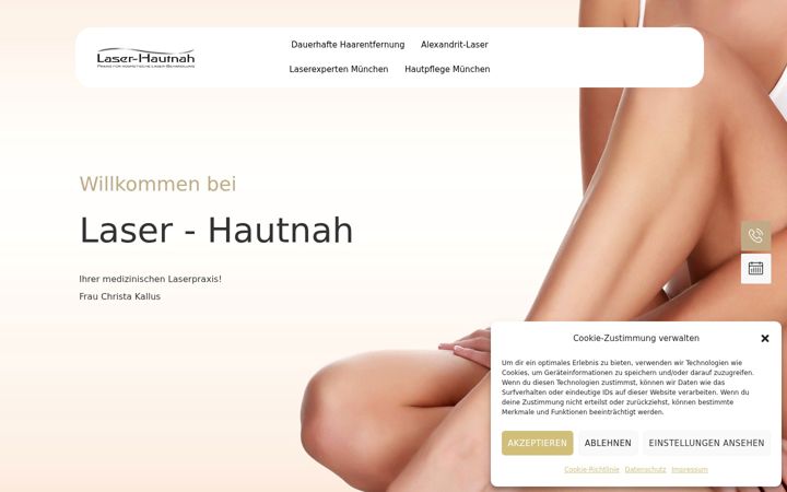 Screenshot of laser-hautnah.de