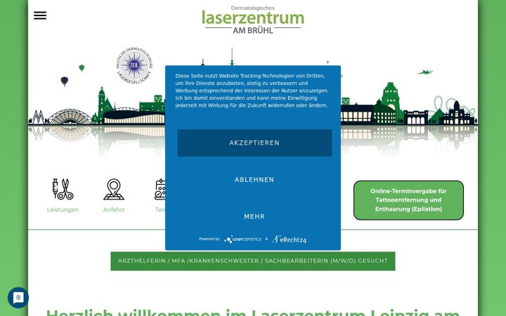 Screenshot of laser-leipzig.de