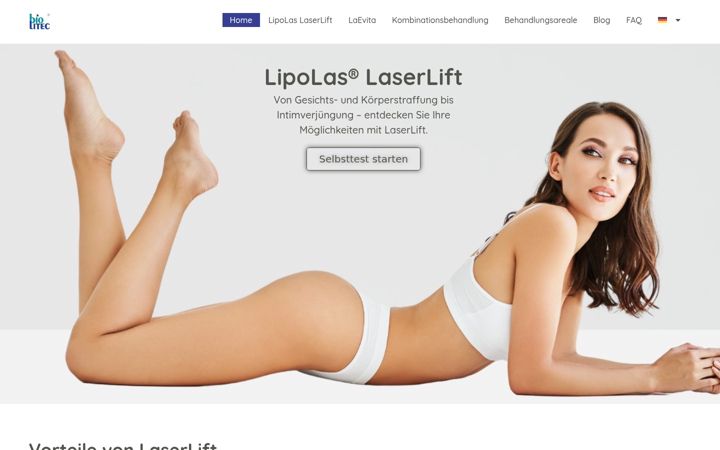 Skjermbilde av laser-lift.com