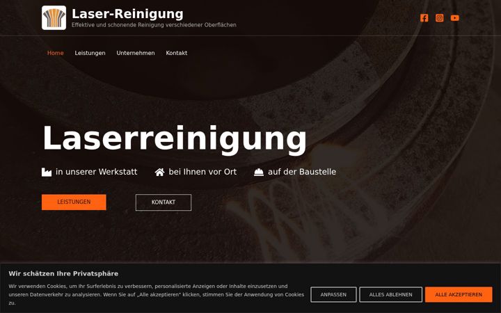 Screenshot of laser-reinigung.eu