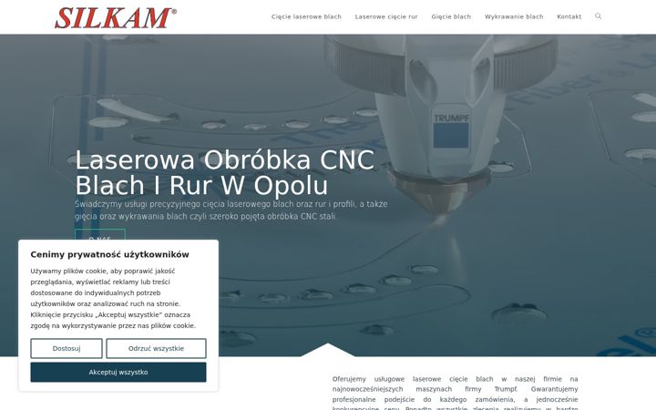 Screenshot of laser-silkam.pl