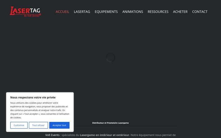 Screenshot of laser-tag.fr