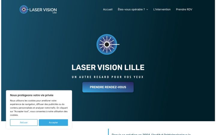 Screenshot of laser-vision-lille.com