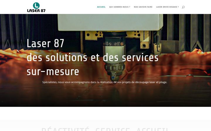 Screenshot of laser87.fr