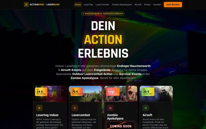 Screenshot of laserbase.at
