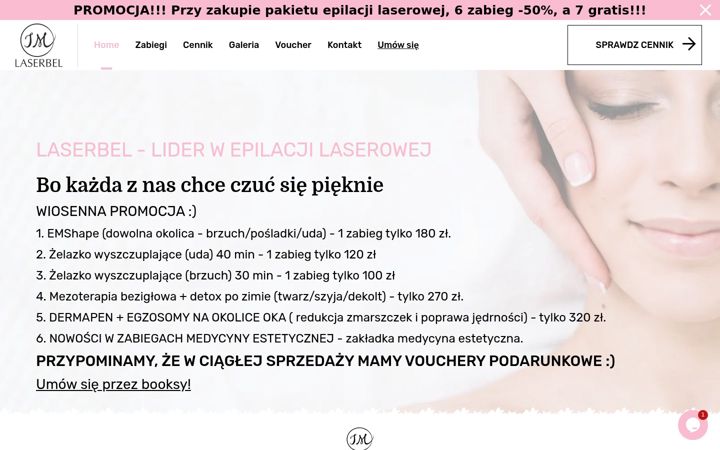 Screenshot of laserbel.pl