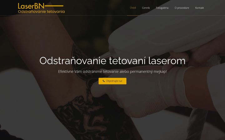 Screenshot of laserbn.sk