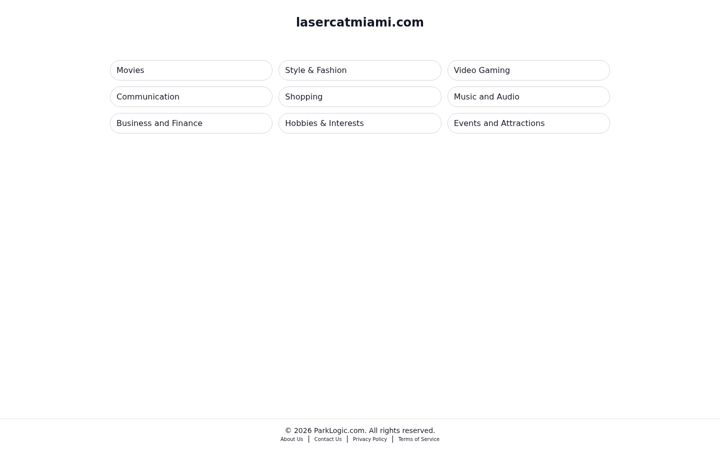 Screenshot of lasercatmiami.com