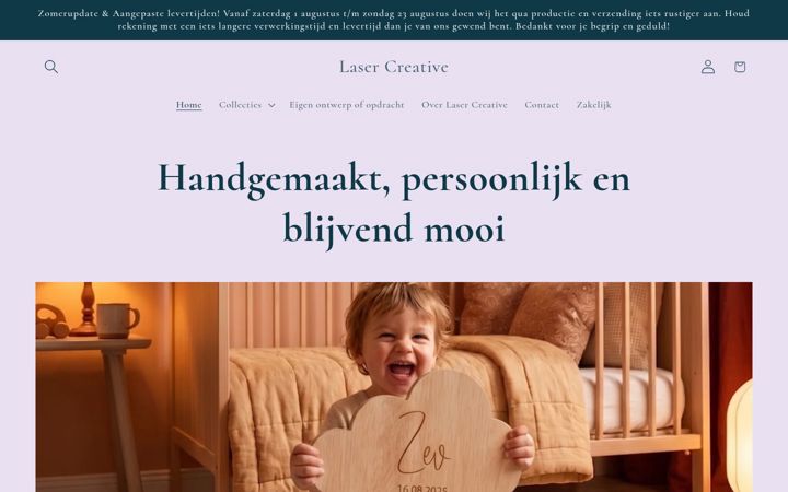 Screenshot of lasercreative.nl