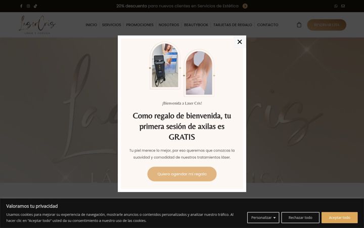 Screenshot of lasercris.com