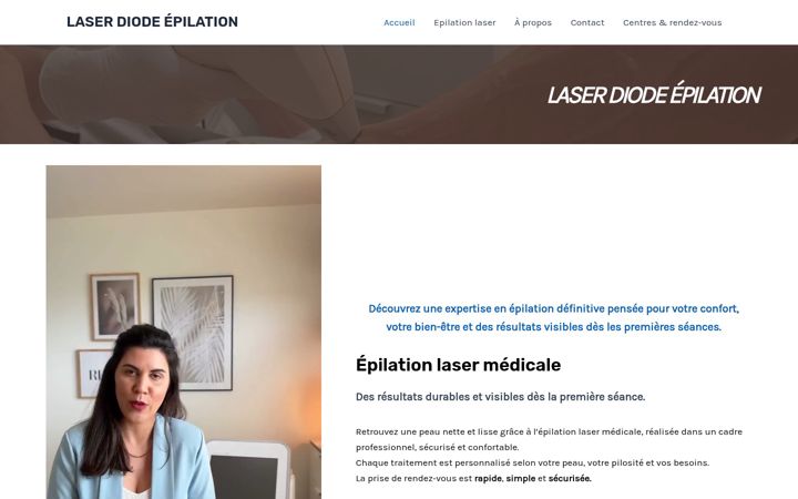 Screenshot of laserdiodeepilation.be