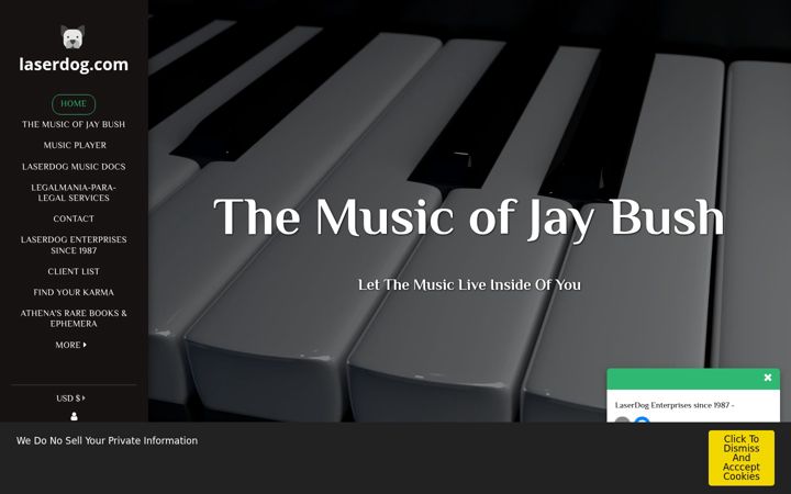 Screenshot of laserdog.com