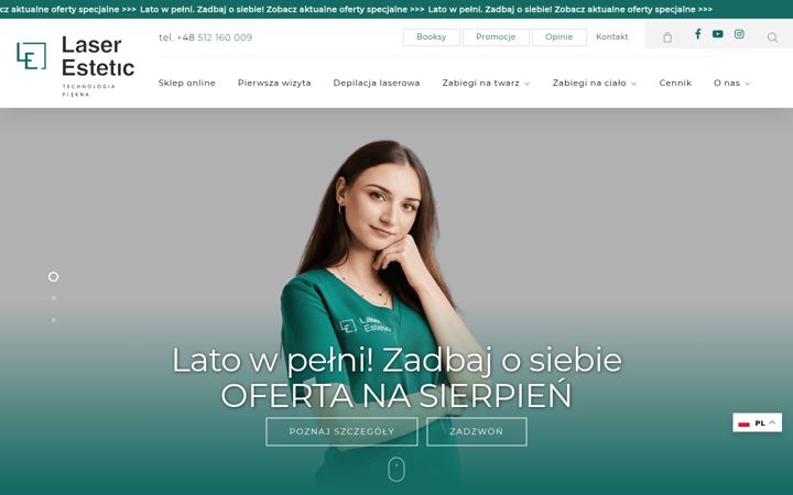 Screenshot of laserestetic.pl