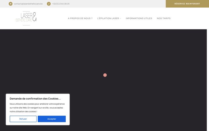 Screenshot of laserestheticcare.be