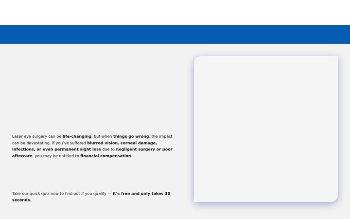 Screenshot of lasereyesurgerynegligenceclaims-scotland.uk