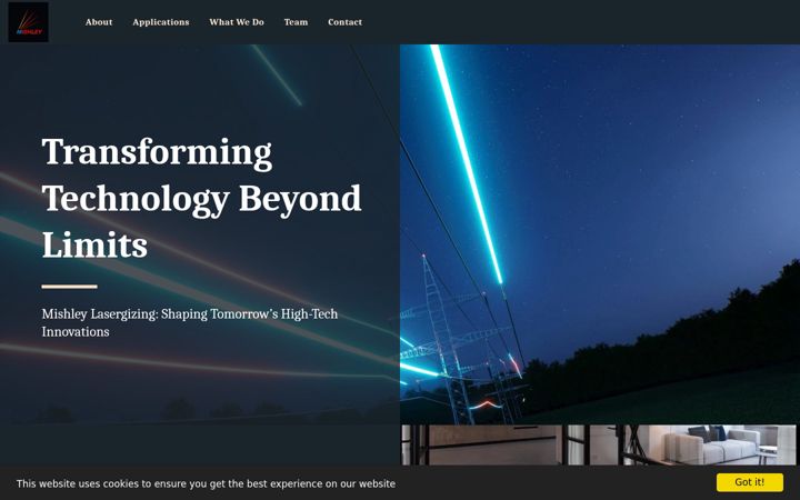 Screenshot of lasergizing.com