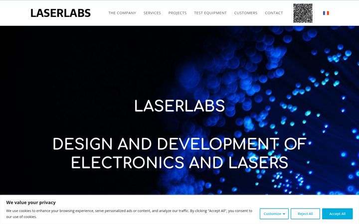 Screenshot of laserlabs.fr