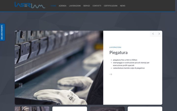 Screenshot of laserlam.it