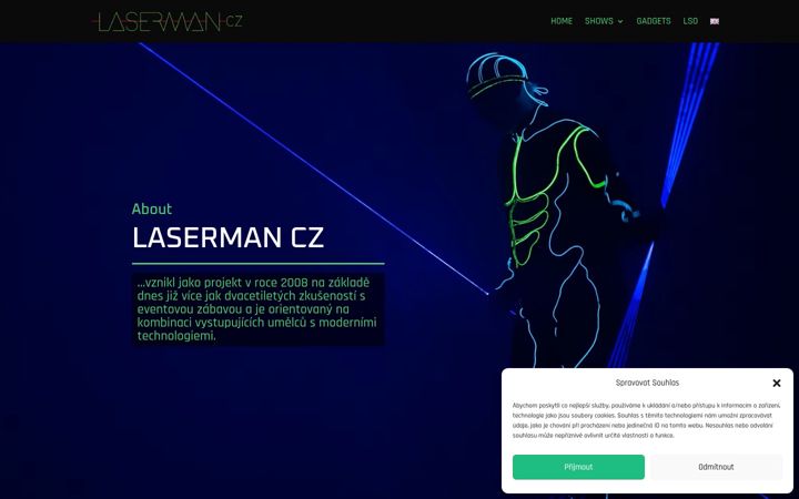Screenshot of laserman.cz