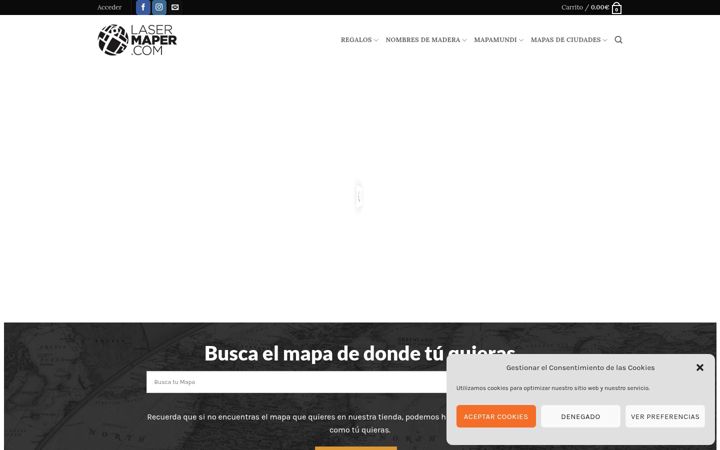 Screenshot of lasermaper.com