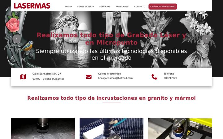 Screenshot of lasermas.com