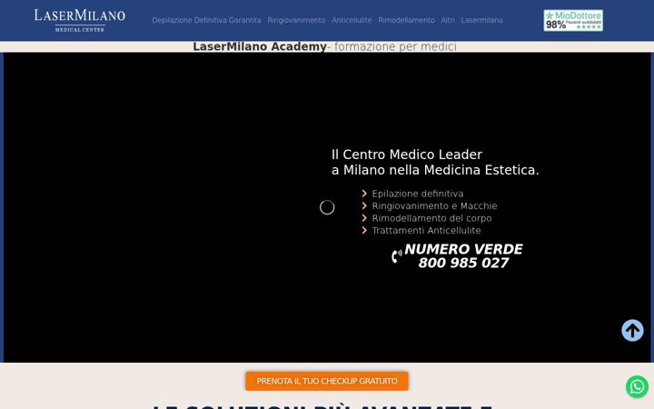 Screenshot of lasermilano.it