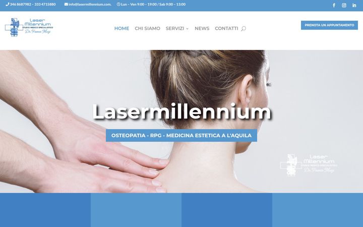 Screenshot of lasermillennium.com