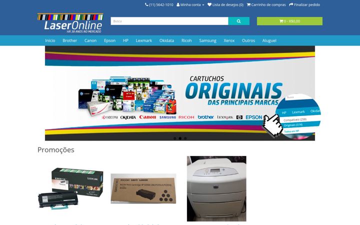 Screenshot of laseronline.com.br