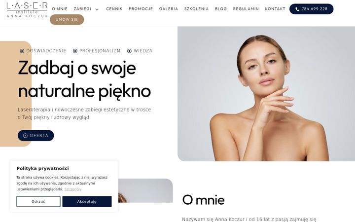 Screenshot of laseroterapiakrakow.pl