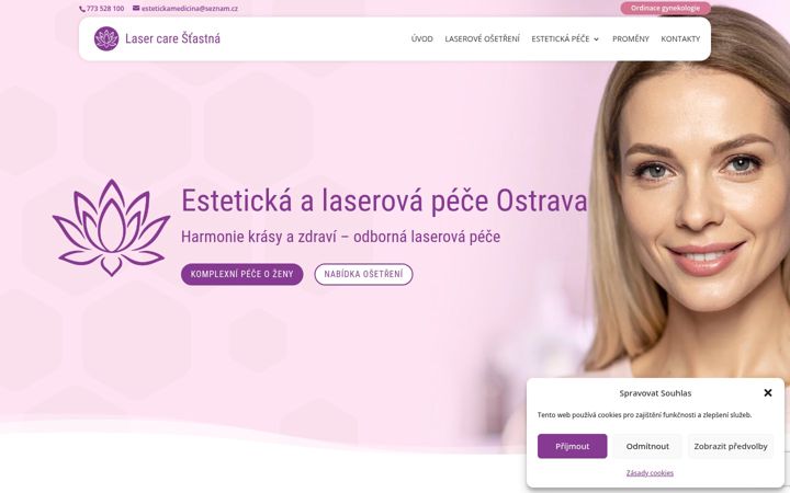 Screenshot of laseroveosetreni-ostrava.cz