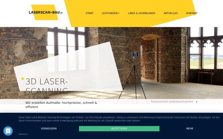 Screenshot of laserscan-bau.de