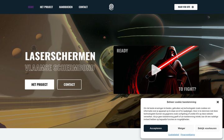 Screenshot of laserschermen.be