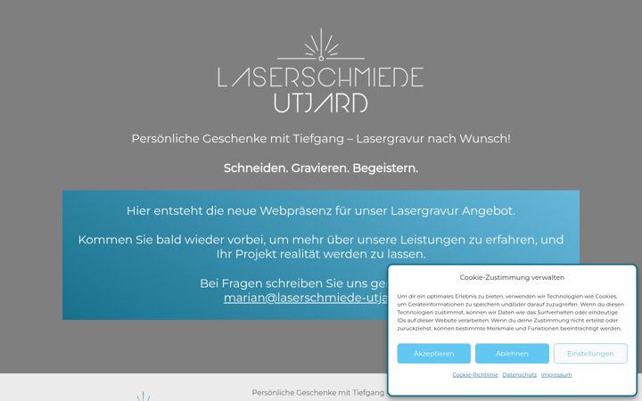 Screenshot of laserschmiede-utjard.de