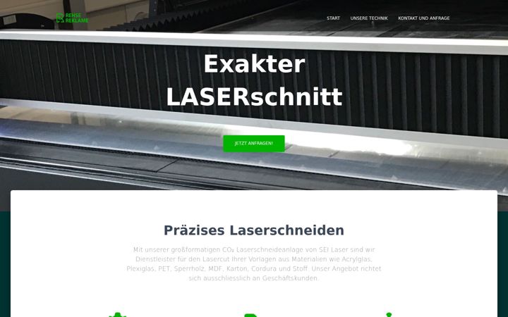 Screenshot of laserschneiden-nrw.de