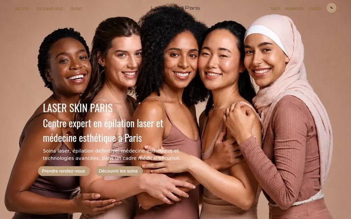 Screenshot of laserskinparis.fr