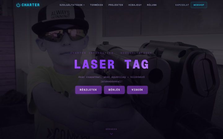 Screenshot of lasertagpecs.hu