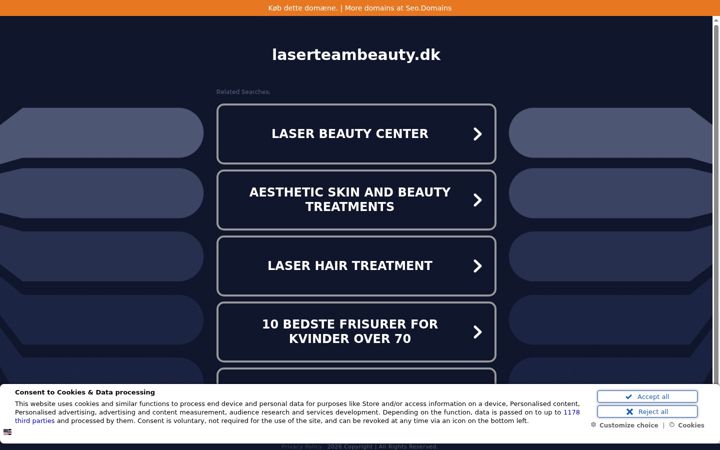Screenshot of laserteambeauty.dk