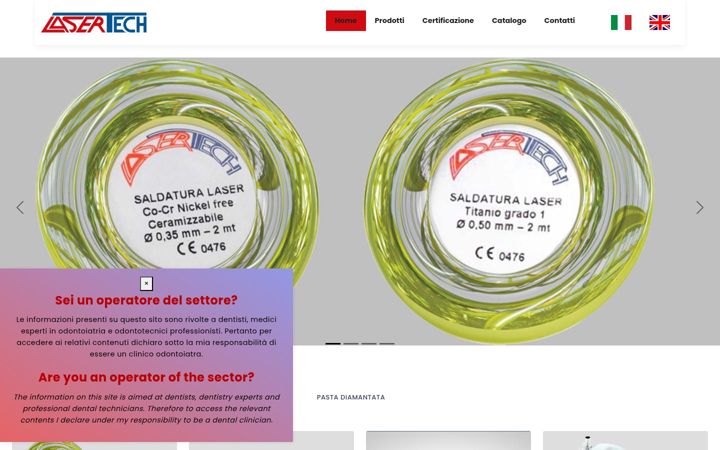 Screenshot of lasertechwire.it