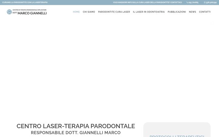 Screenshot of laserterapiaparodontale.it