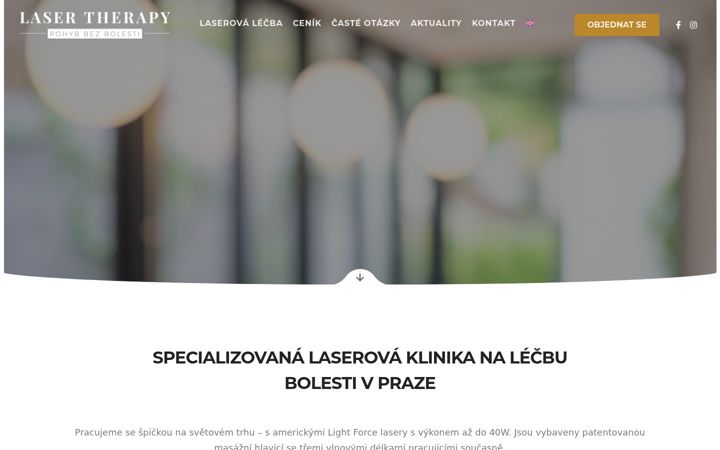Screenshot of lasertherapy.cz