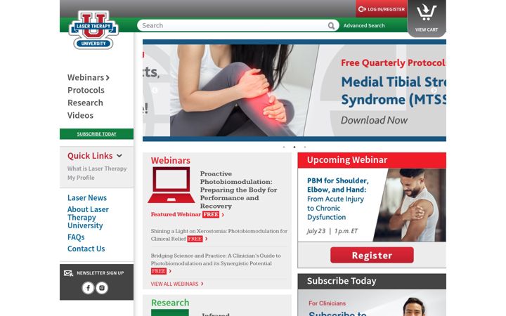 Screenshot of lasertherapyu.org