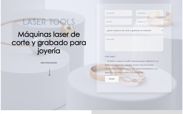 Screenshot of lasertools.es