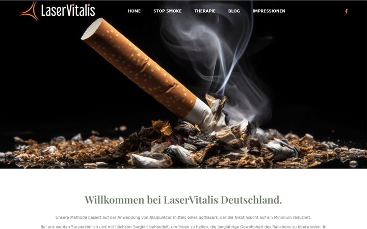 Screenshot of laservitalis-rauchfrei.de