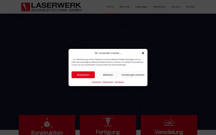 Screenshot of laserwerk.de