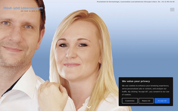 Screenshot of laserzentrum-bern.com